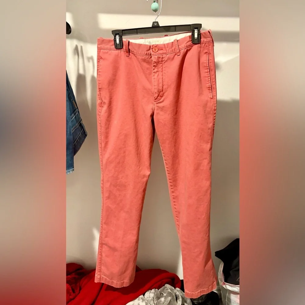 J. Crew Coral Chino Pants